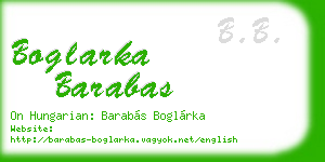 boglarka barabas business card